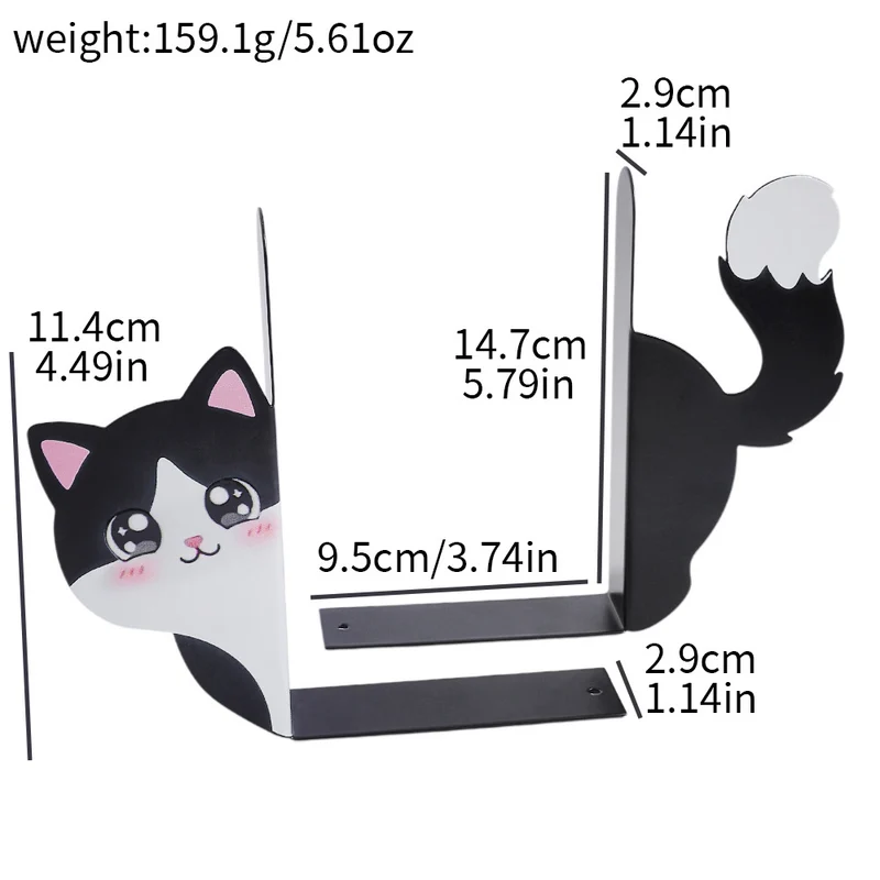 Dekorative Katzenbuchstützen