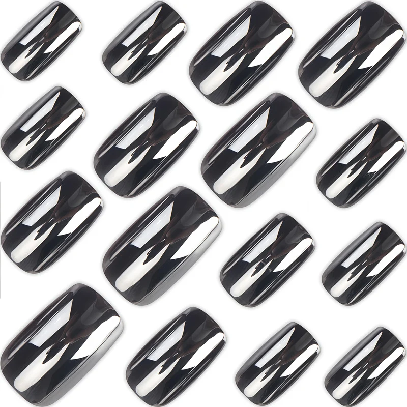 Elegant Metallic Press-On Nails Stornfield