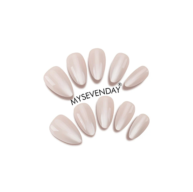 Elegant Long Almond-Shaped Press-On Nails Stornfield