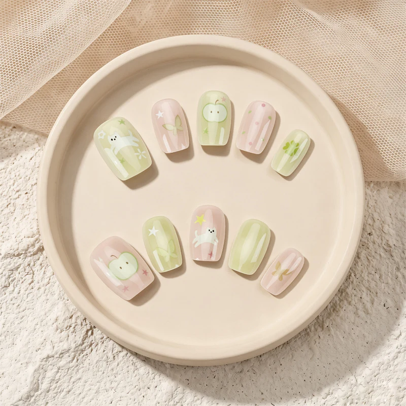 Whimsical Floral-Themed Press-On Nails Stornfield