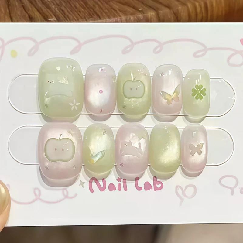 Whimsical Floral-Themed Press-On Nails Stornfield