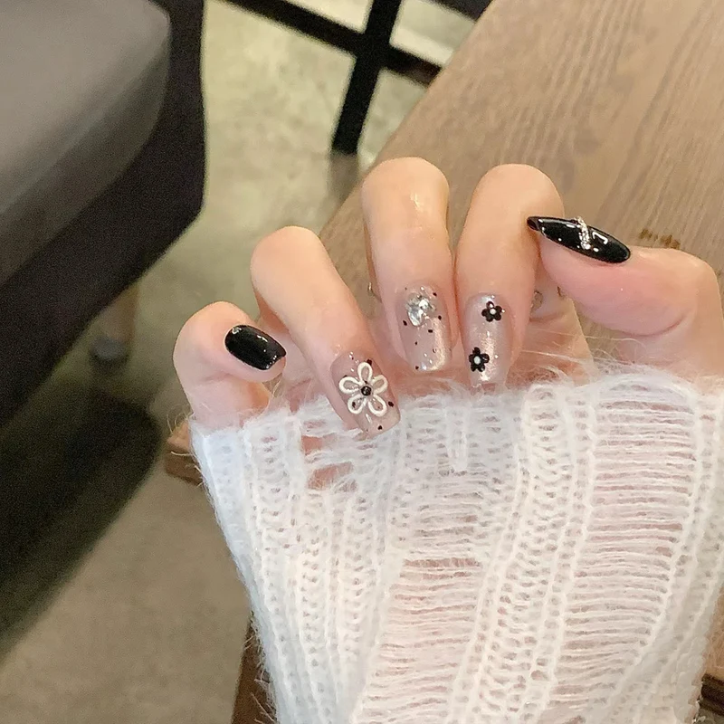 Themed Nail Art Press-On Nails with Cute Character and Bow Designs Stornfield