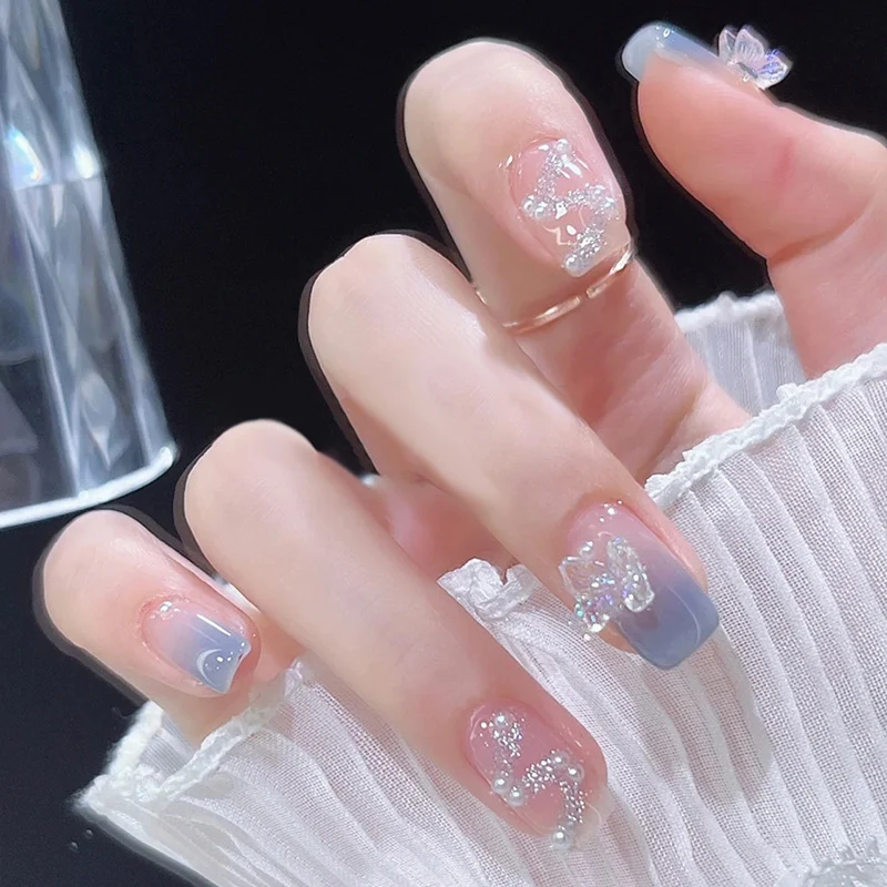 Themed Nail Art Press-On Nails with Cute Character and Bow Designs Stornfield