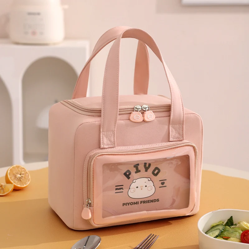 Isolierte Lunch-Tasche mit Durchsichtigem Vordertasche