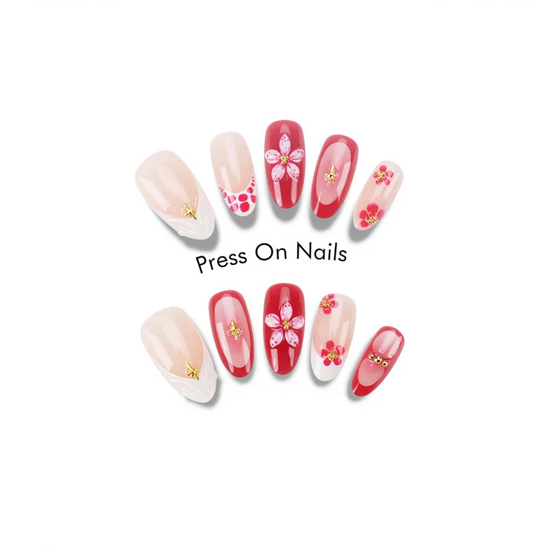 Floral Art Press-On Nail Set Stornfield