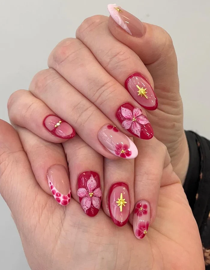 Floral Art Press-On Nail Set Stornfield