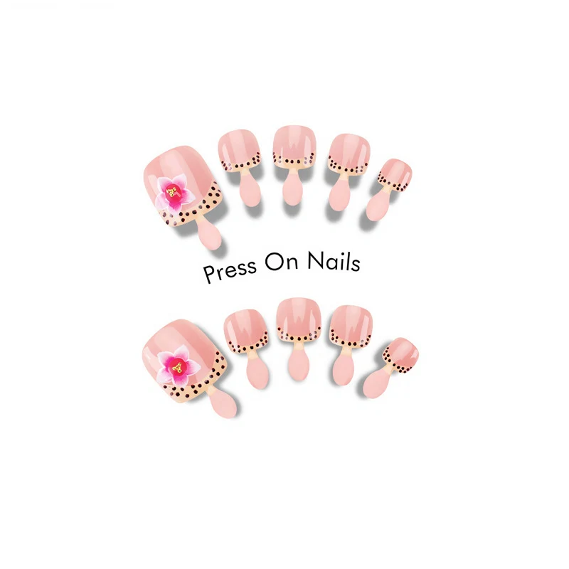 Floral Art Press-On Nail Design Stornfield
