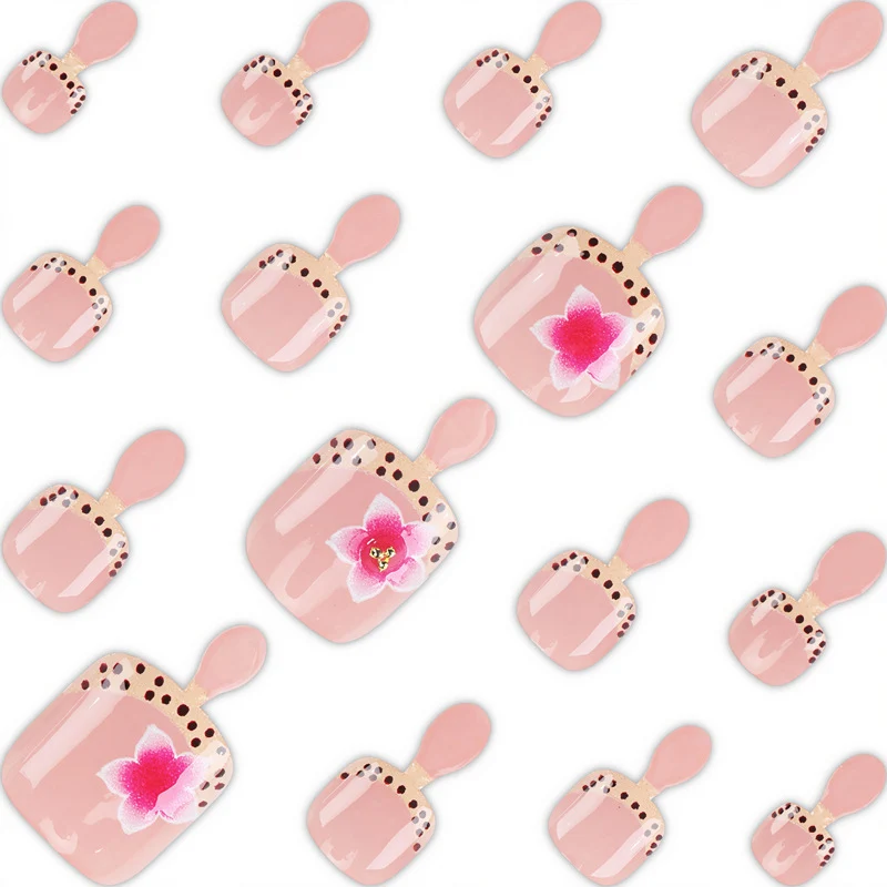 Floral Art Press-On Nail Design Stornfield