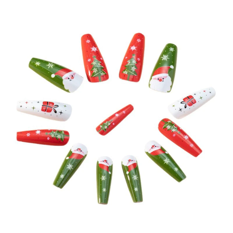 Festive Themed Press-On Nails Stornfield