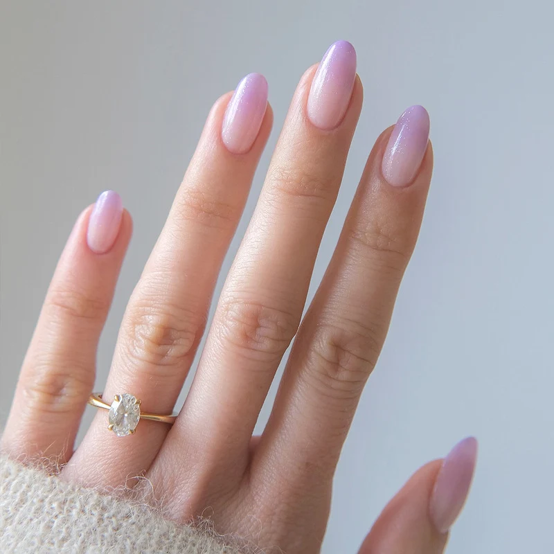 Elegant Stiletto Press-On Nail Art with Rhinestone Accents Stornfield