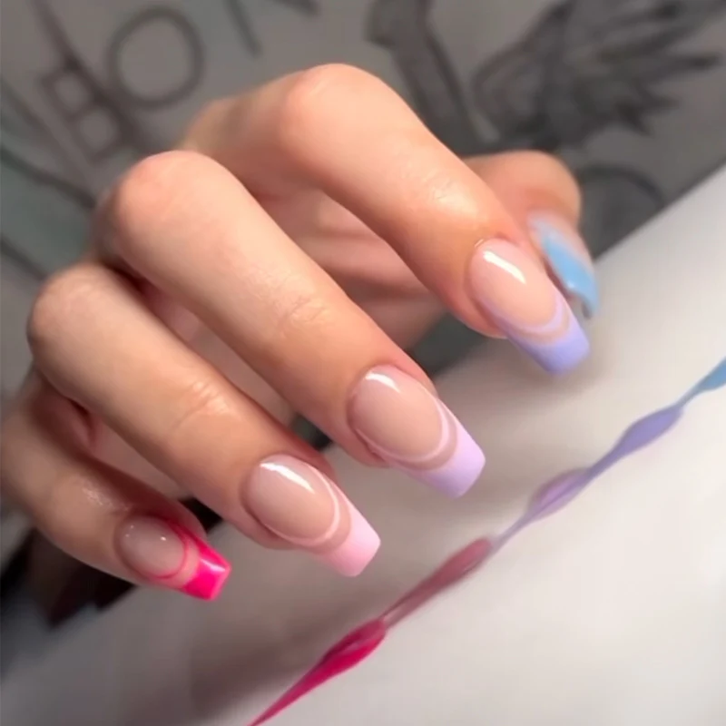 Elegant Stiletto Press-On Nail Art with Rhinestone Accents Stornfield