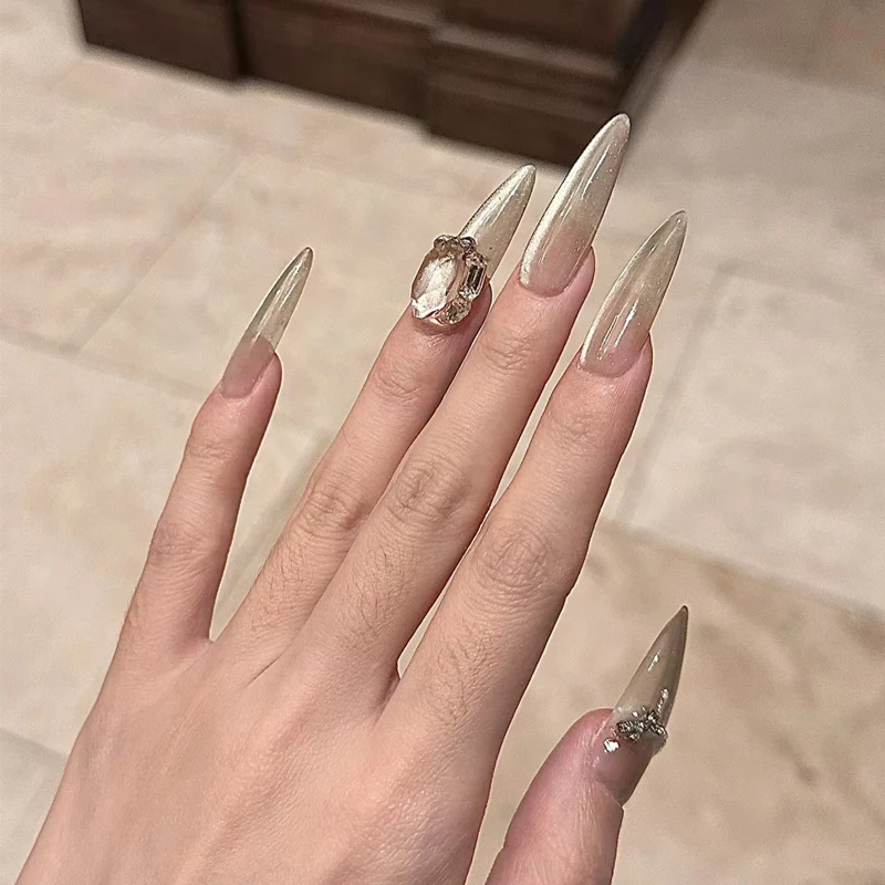 Elegant Sculpted Press-On Nails Stornfield
