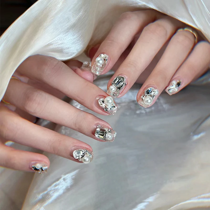 Elegant Sculpted Press-On Nails Stornfield