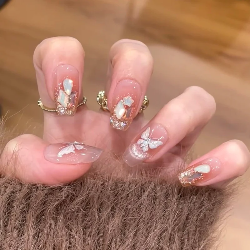 Elegant Sculpted Press-On Nails Stornfield