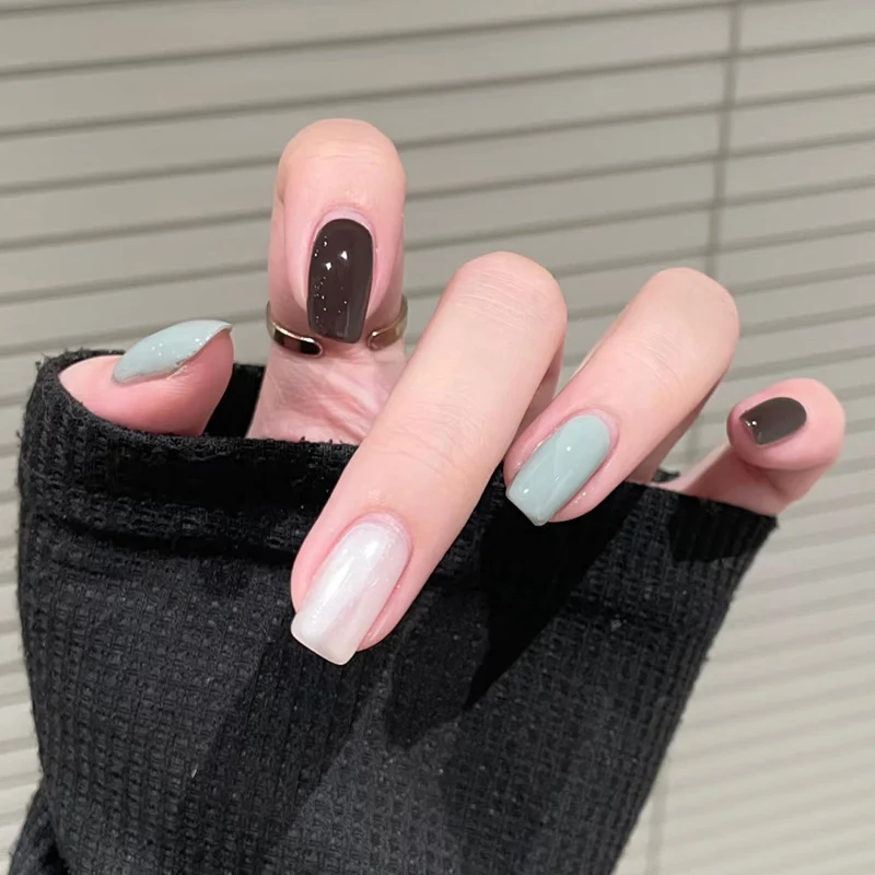 Dekorative Glitzernde Press-On Nail Tips Karnz
