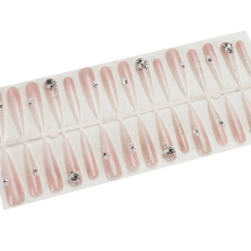 Premium Stiletto Press-On Nails with Rhinestone Accents Stornfield