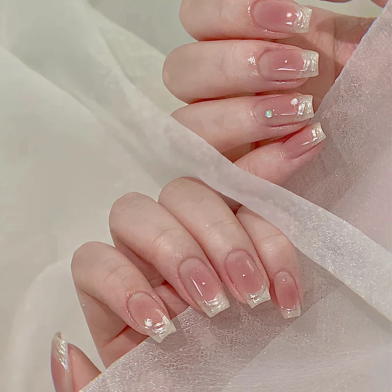 Premium Rhinestone-Embellished Press-On Nails Stornfield