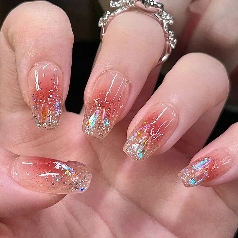 Premium Rhinestone-Embellished Press-On Nails Stornfield