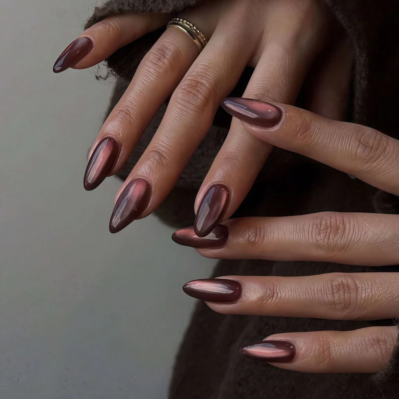 Premium Ombre Stiletto Press-On Nails Stornfield