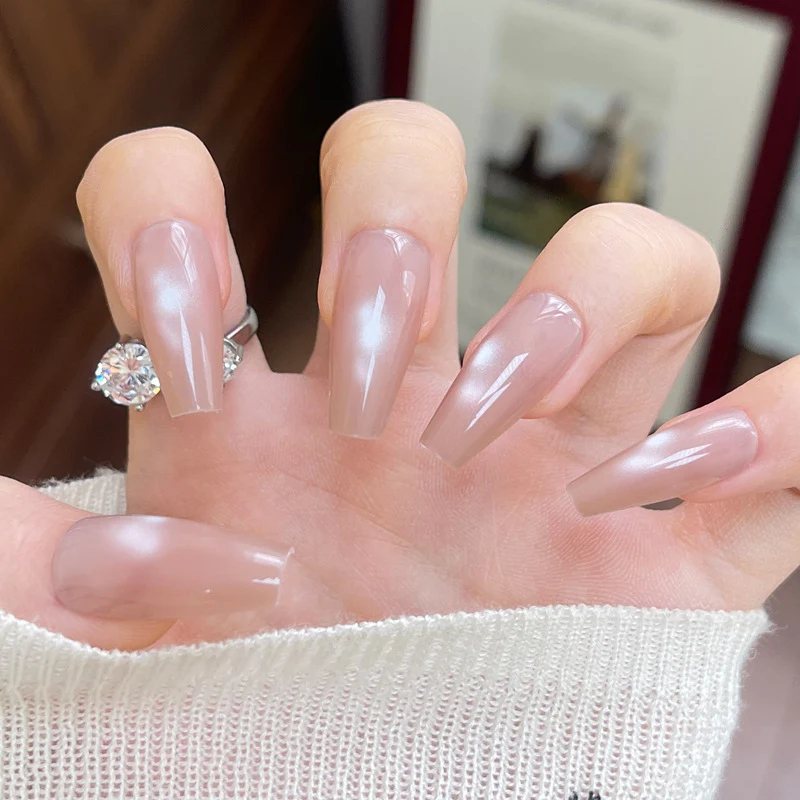 Premium Long Press-On Nail Set Stornfield