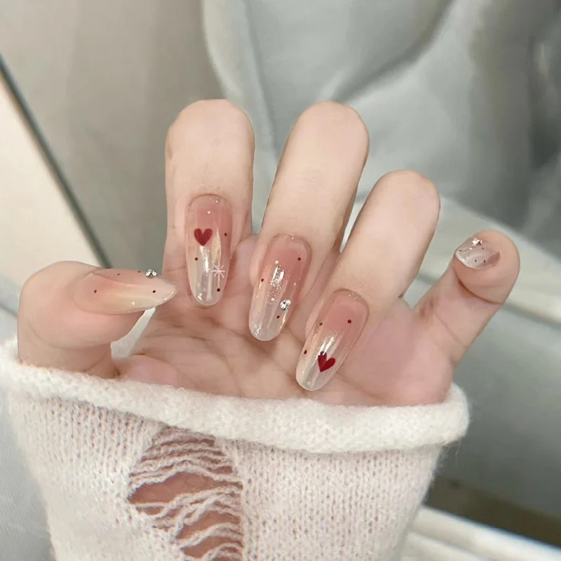 Premium Long Almond-Shaped Press-On Nails Stornfield