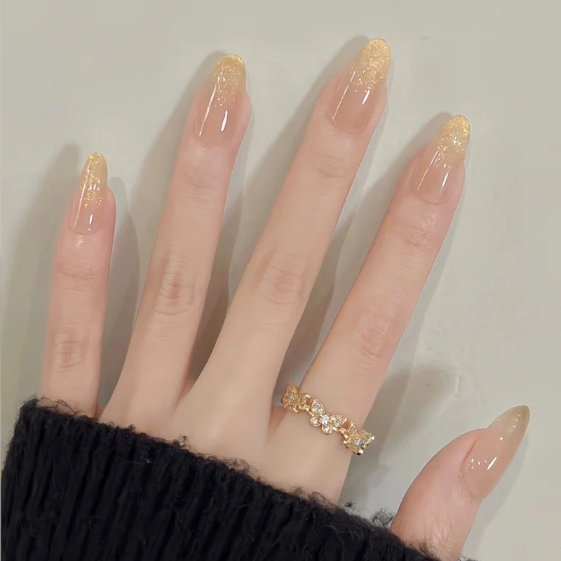 Premium Long Almond-Shaped Press-On Nails Stornfield