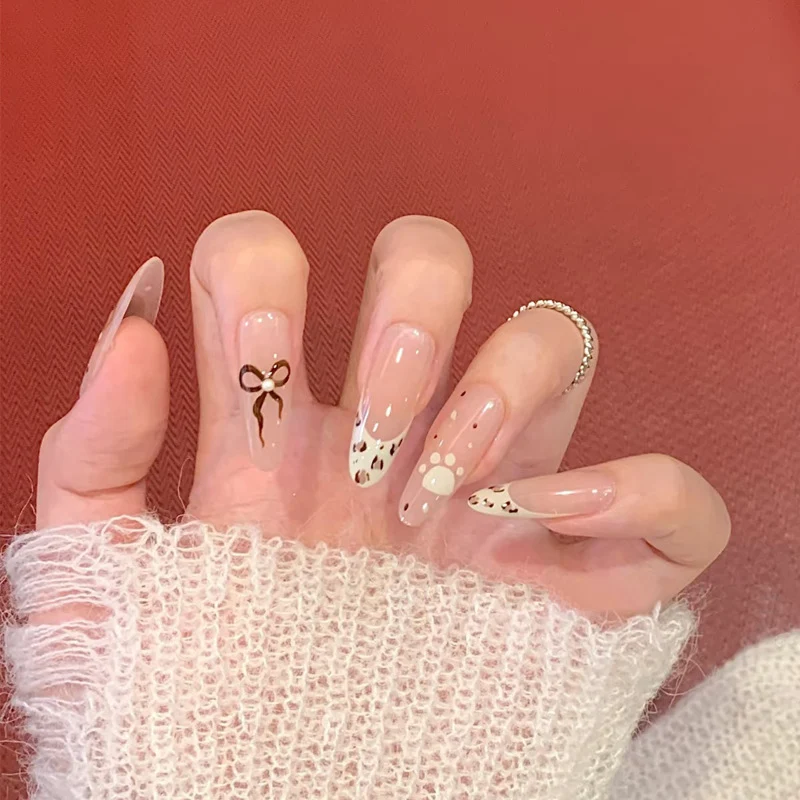 Premium Long Almond-Shaped Press-On Nails Stornfield