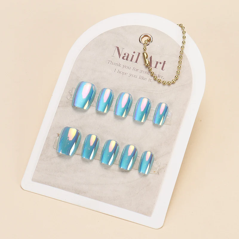 Premium Holographic Press-On Nail Set Stornfield