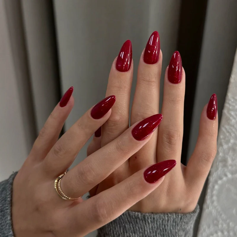 Premium Glossy Stiletto Nail Art Stornfield