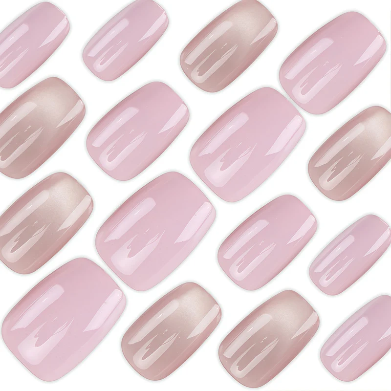 Premium Glossy Natural Press-On Nail Set Stornfield
