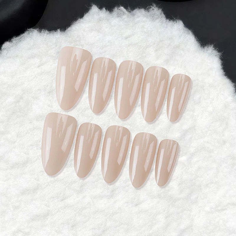 Premium Glossy Almond-Shaped Press-On Nails Stornfield