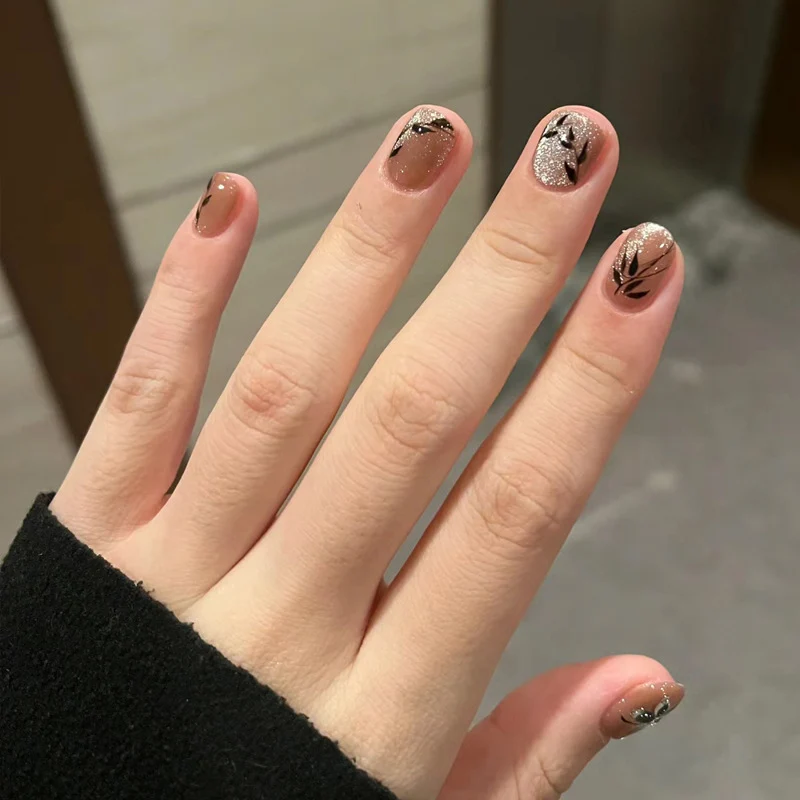 Premium Glossy Almond-Shaped Press-On Nails Stornfield 1789388672