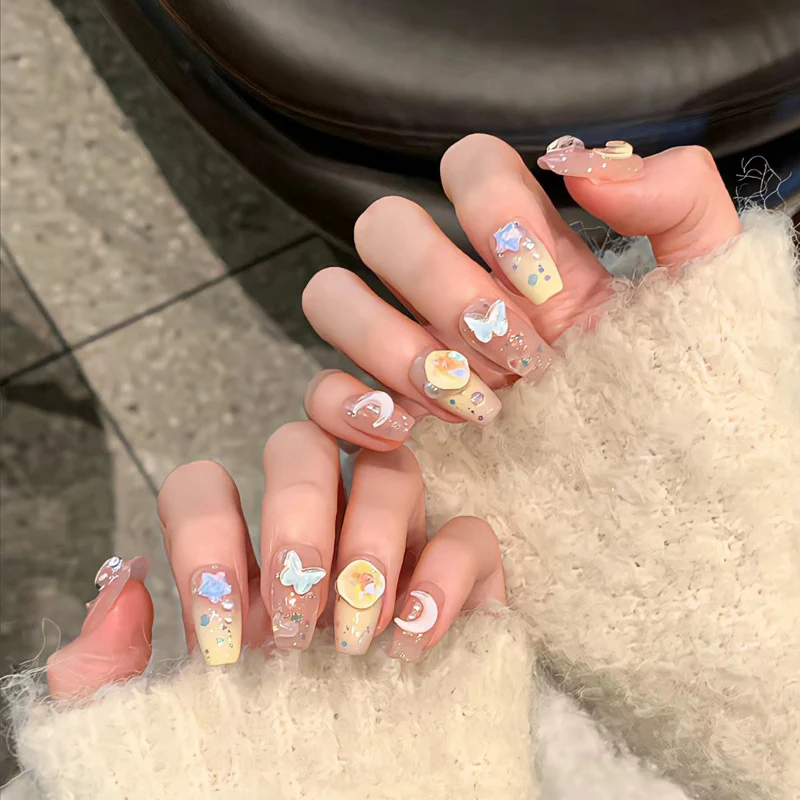 Premium Glossy Almond-Shaped Press-On Nails Stornfield 1789388672