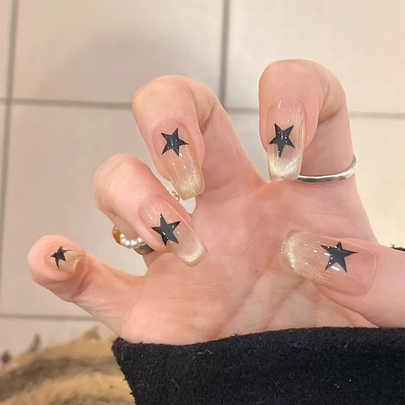 Premium Glossy Almond-Shaped Press-On Nails Stornfield 1789388672