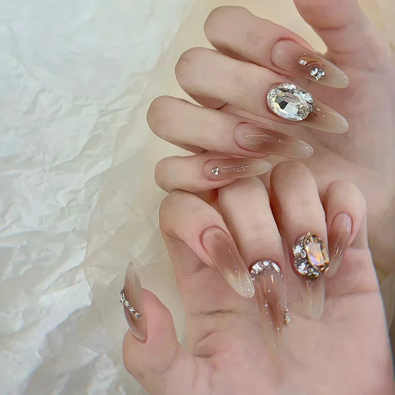 Premium Glossy Almond-Shaped Press-On Nails Stornfield 1789388672