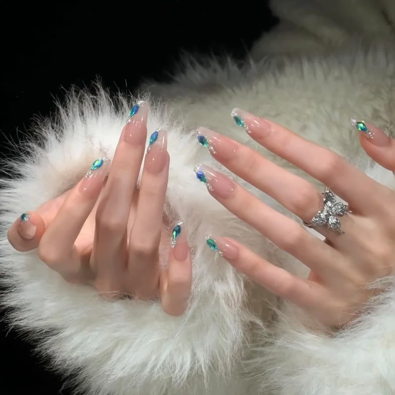 Premium Glossy Almond-Shaped Press-On Nails Stornfield 1789388672