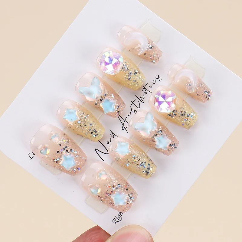 Premium Glossy Almond-Shaped Press-On Nails Stornfield 1789388672