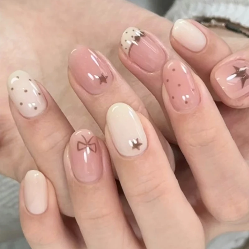 Premium Glittery Press-On Nail Set Stornfield