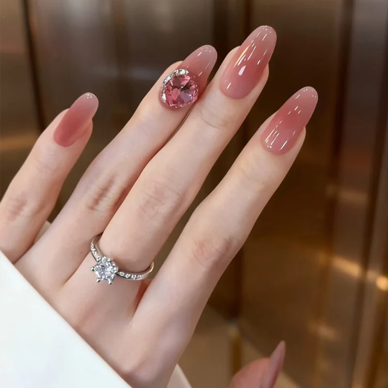 Premium Glittery Press-On Nail Set Stornfield