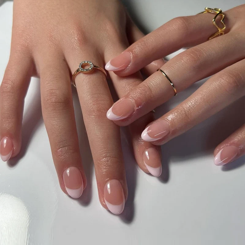 Premium French Tip Press-On Nails Stornfield 1789389350
