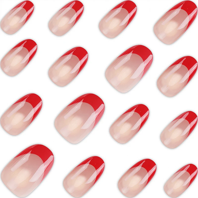 Premium French Tip Press-On Nail Set Stornfield