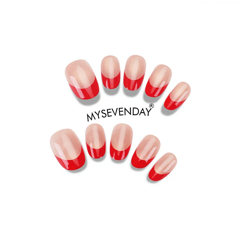 Premium French Tip Press-On Nail Set Stornfield