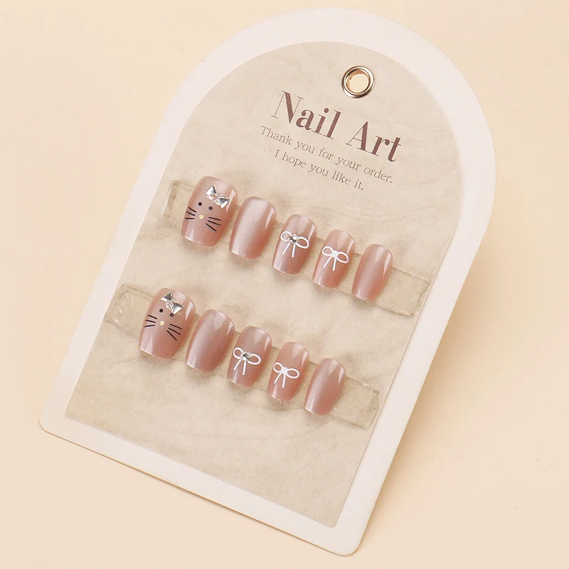 Premium Artistic Long Stiletto Nail Tips with Intricate Embellishments Stornfield