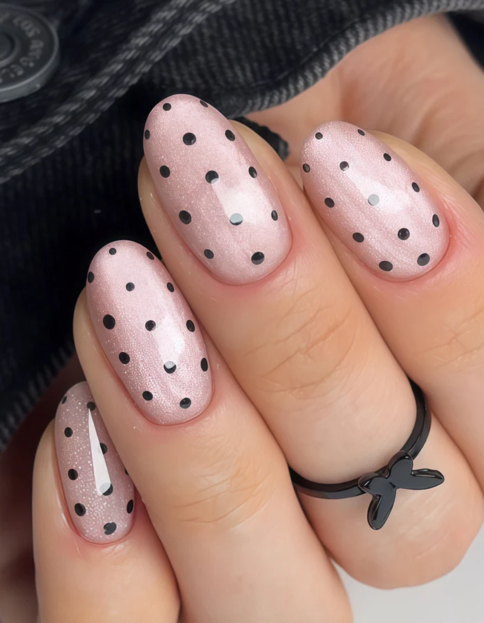 Polka Dot Press-On Nail Set Stornfield