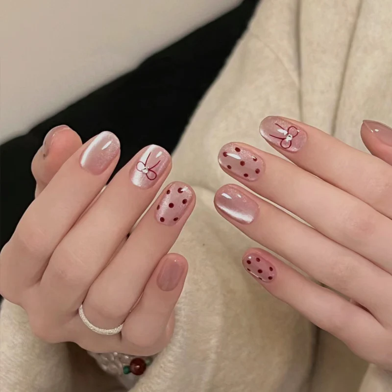 High-Gloss Gel Press-On Nails Stornfield