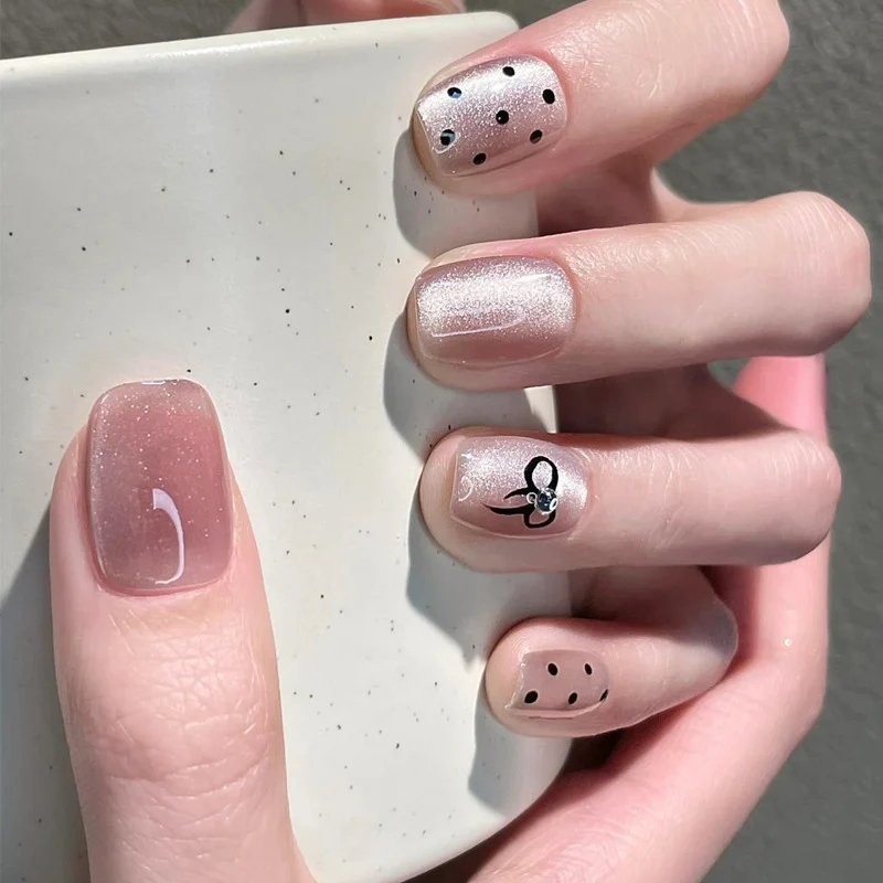 High-Gloss Gel Press-On Nails Stornfield
