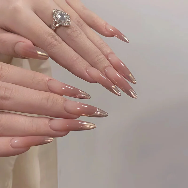 High-Gloss Gel Press-On Nails Stornfield