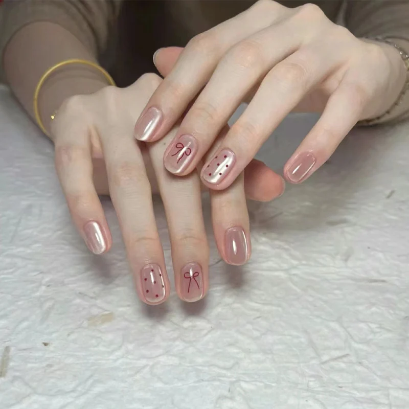 High-Gloss Gel Press-On Nails Stornfield