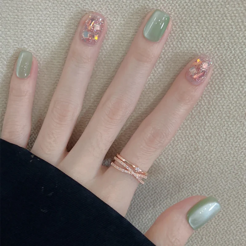 High-Gloss Gel Press-On Nails Stornfield