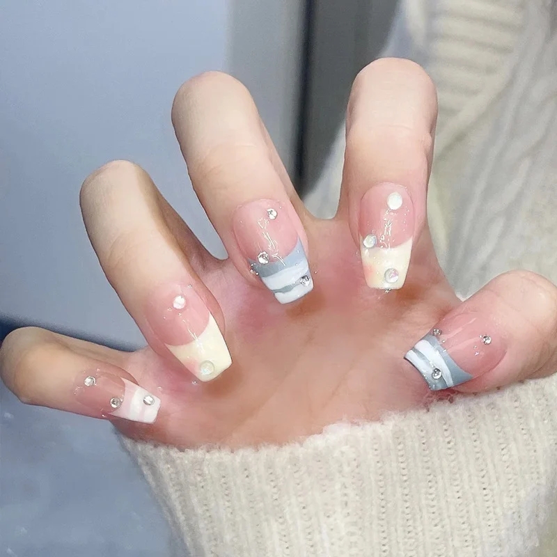High-Gloss Gel Press-On Nails Stornfield